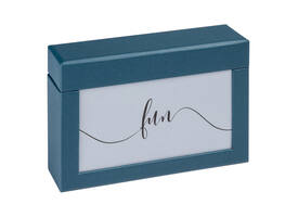 Fotobox walther design Fun 10x15cm 100 foto's blauw