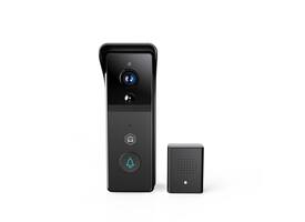 Videodeurbel Nedis Smartlife Wifi 3MP Full HD 1296p zwart