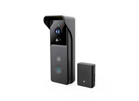 Videodeurbel Nedis Smartlife Wifi 3MP Full HD 1296p zwart