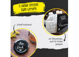 Acrylmarker Online lettering 5 breedtes zilver