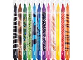 Viltstift Maped Color'Peps Animals set à 12 kleuren