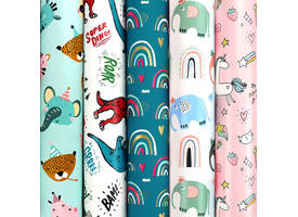 Inpakpapier Rotolux Rosie 200x70cm assorti