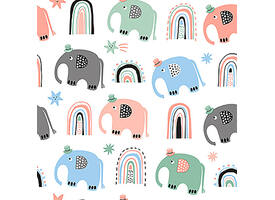 Inpakpapier Rotolux Rosie 200x70cm assorti