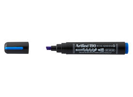 Permanent marker Artline 190  Dry Safe Eco schuin 2-5mm blauw