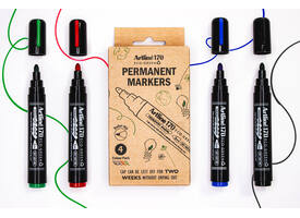 Permanent marker Artline 170 Dry Safe Eco rond medium ass 4 stuks