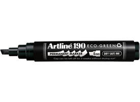 Permanent marker Artline 190  Dry Safe Eco schuin 2-5mm zwart
