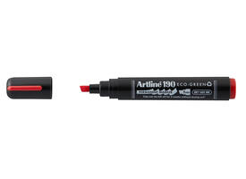 Permanent marker Artline 190 Dry Safe Eco schuin 2-5mm rood