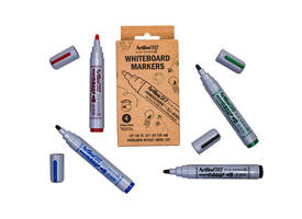 Whiteboardmarker Artline 517 Dry Safe Eco rond medium ass 4 stuks