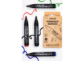 Permanent marker Artline 190  Dry Safe Eco schuin 2-5mm assorti 4st
