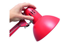 Bureaulamp MAUL Study met tafelklem excl.LED E27 lamp rood