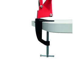 Bureaulamp MAUL Study met tafelklem excl.LED E27 lamp rood