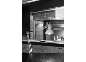 Bureaulamp MAUL Study met tafelklem incl.LED E27 lamp wit