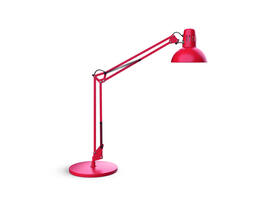 Bureaulamp MAUL Study op voet excl.LED E27 lamp rood