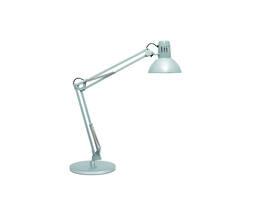 Bureaulamp MAUL Study op voet incl.LED E27 lamp zilver