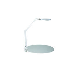 Loeplamp MAUL Crystal LED dimbaar tafelklem lens 234 cm2 wit