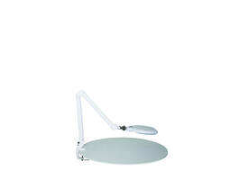 Loeplamp MAUL Crystal LED dimbaar tafelklem lens 234 cm2 wit