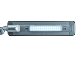 Bureaulamp MAUL Pure LED dimbaar met USB-poort antraciet - zilver