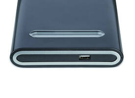 Bureaulamp MAUL Pure LED dimbaar met USB-poort antraciet - zilver
