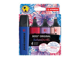 Markeerstift STABILO Boss Wildflower assorti 4 stuks