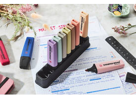Markeerstift STABILO Boss Wildflower & Nature Colors ass deskset 10st