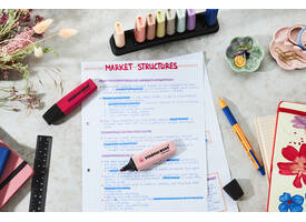Markeerstift STABILO Boss Wildflower & Nature Colors ass deskset 10st