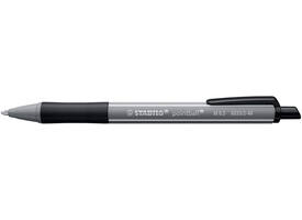 Balpen STABILO pointball colorful medium zwart blister à 1 stuk