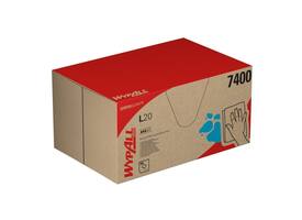 Poetsdoek WypAll L20 GeneralClean 420x330mm 280vel dispenserdoos blauw 7400