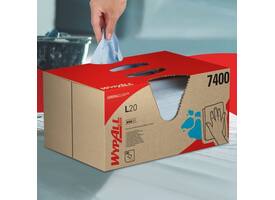 Poetsdoek WypAll L20 GeneralClean 420x330mm 280vel dispenserdoos blauw 7400