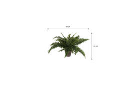 Kunstplant Mica Boston varen groen in pot Ø50cm 42cm