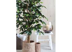 Kunstplant Mica Ficus groen in plastic pot Ø85 150cm