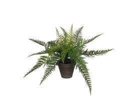 Kunstplant Mica varen groen in pot Stan grijs Ø50 38cm