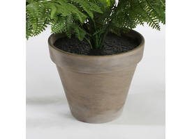 Kunstplant Mica varen groen in pot Stan grijs Ø50 38cm