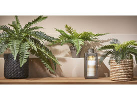 Kunstplant Mica varen groen in pot Stan grijs Ø50 38cm