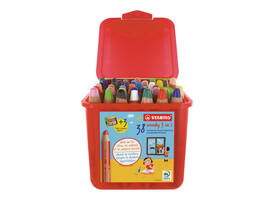 Kleurpotloden STABILO 882 woody 3 in 1 incl 3 slijpers classpack 38st