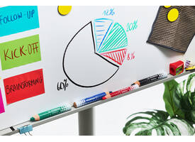 Whiteboardpotlood STABILO MARKdry incl 2 slijpers blauw classpack 30st