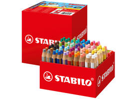 Kleurpotloden STABILO 882 woody 3 in 1 incl 4 slijpers classpack 76st