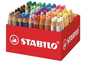 Kleurpotloden STABILO 882 woody 3 in 1 incl 4 slijpers classpack 76st