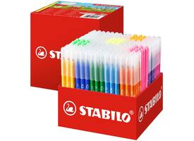 Viltstift STABILO Trio A-Z 378 fijn assorti classpack à 240 stuks