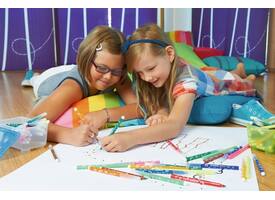 Viltstift STABILO Trio A-Z 378 fijn assorti classpack à 144 stuks