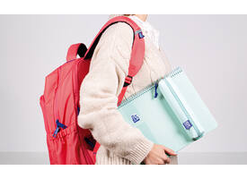 Pennenetui Oxford Live & Go pastel blauw
