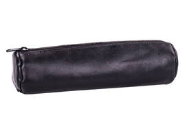 Pennenetui Oxford 22x6cm leer rond zwart