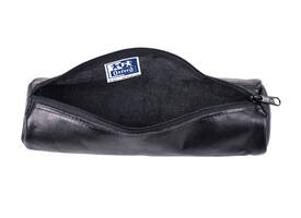 Pennenetui Oxford 22x6cm leer rond zwart