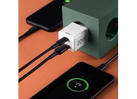 Oplader Hama USB-C/USB-A Mini PD 20W wit