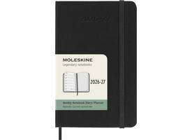 Agenda 2027 Moleskine 18M Planner Weekly 7dagen/1pagina pocket hc black