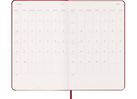 Agenda 2027 Moleskine 12M Planner Weekly 7dagen/1pagina large hc scarlet red