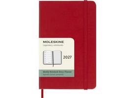 Agenda 2027 Moleskine 12M Planner Weekly 7dagen/1pagina pocket hc scarlet red