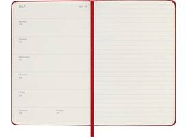Agenda 2027 Moleskine 12M Planner Weekly 7dagen/1pagina pocket hc scarlet red