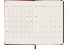 Agenda 2027 Moleskine 12M Planner Weekly 7dagen/1pagina pocket hc scarlet red