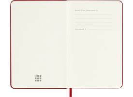 Agenda 2027 Moleskine 12M Planner Weekly 7dagen/1pagina pocket hc scarlet red