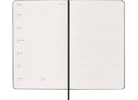 Agenda 2027 Moleskine 18M Planner Weekly 7dagen/1pagina large hc black